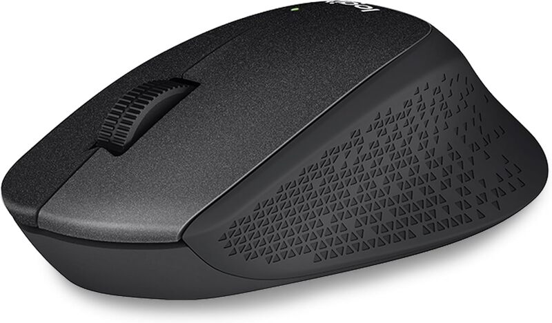 Logitech M330 SILENT PLUS Wireless Mouse, 2.4GHz with USB Nano Receiver, 1000 DPI Optical Tracking, 2-year Battery Life, Compatible with PC, Mac, Laptop, Chromebook - Black image 1